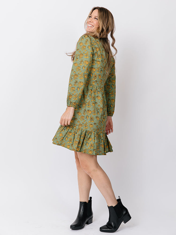 Dress Green Floral – Traders