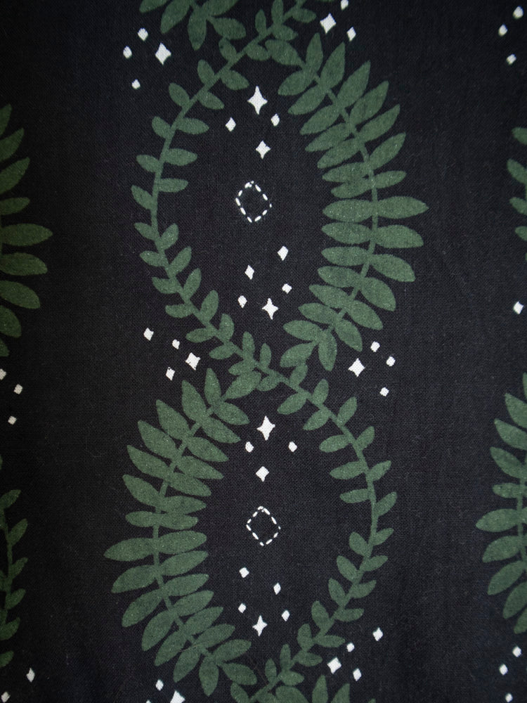 Aimee Maxi Dress Green Vine Twist Forest - Fair Trade