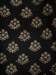 Lydia Dress Floral Stamp Black