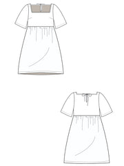 Nico Short Sleeve Mini Dress Sage Gingham