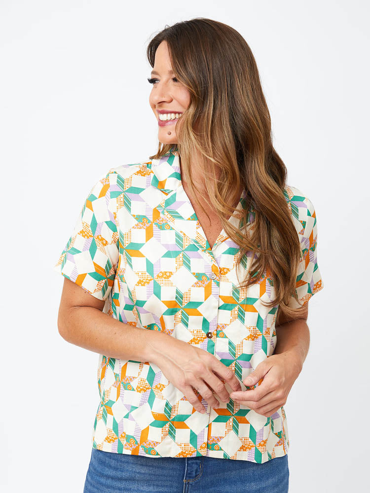 Amazon.com: ZYXTIM Men's Patchwork Shirt Button Down Short