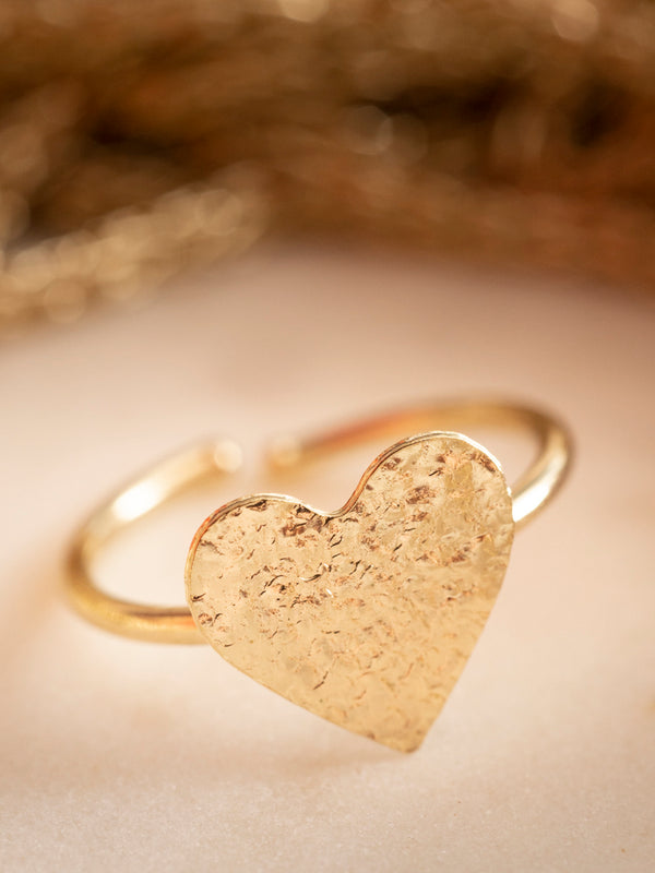 Petite Heart Ring - Gold