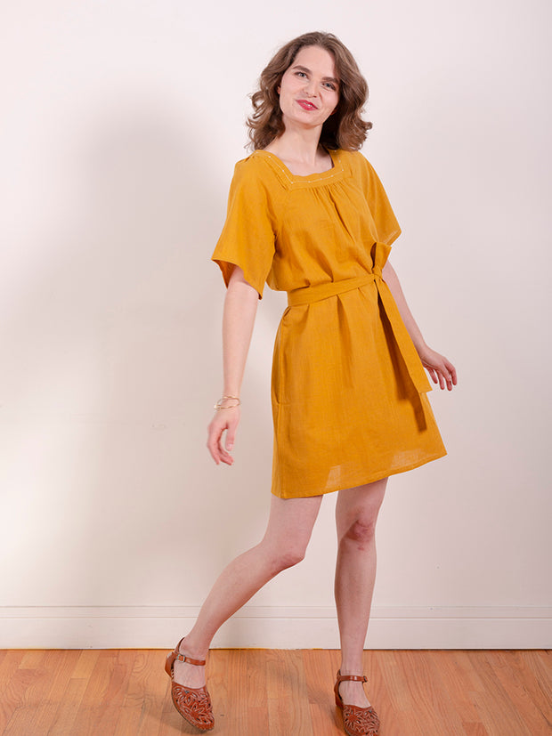 Alexis Mini Dress Turmeric