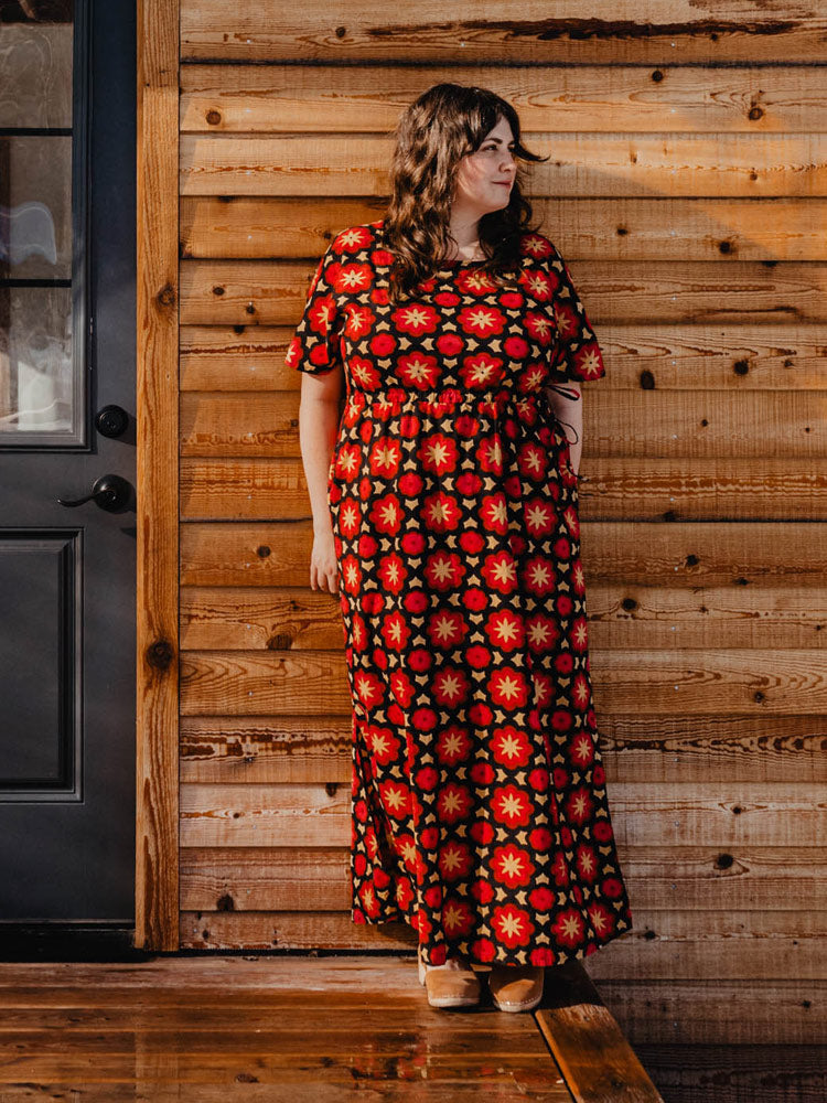 Aimee Maxi Dress Mod Fuchsia - Fair Trade Dresses | Mata Traders