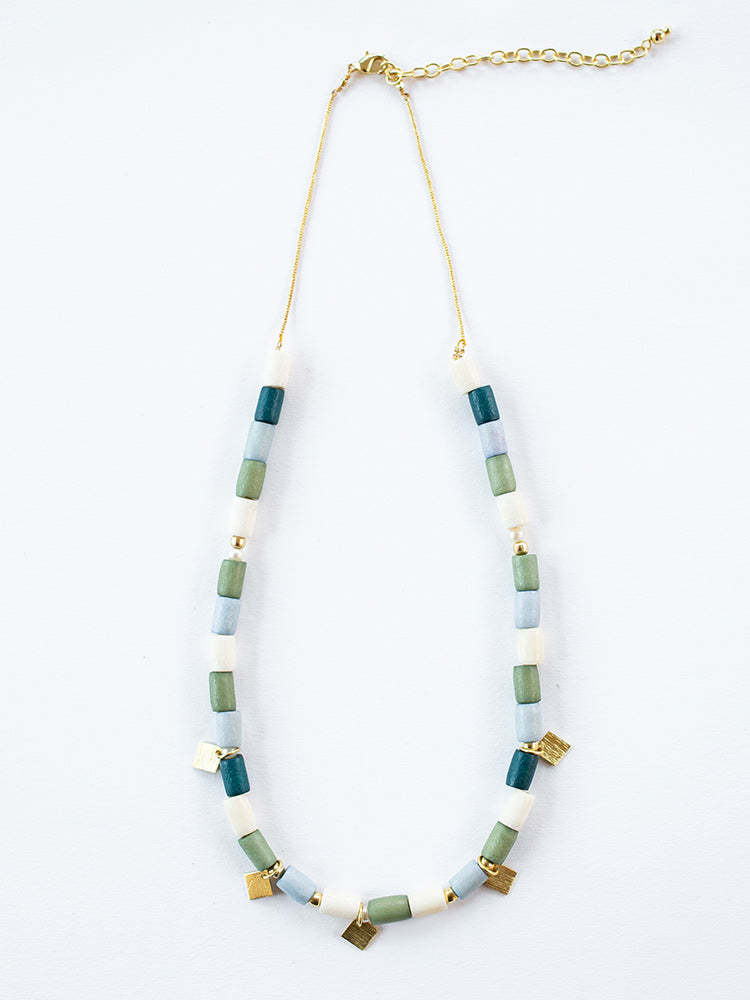 Emily Necklace Blue - Handmade Jewelry | Mata Traders