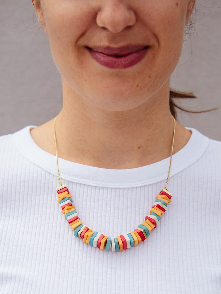 Coney Island Candy Necklace Rainbow - Handmade Jewelry | Mata Traders