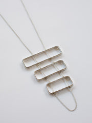 Triptych Necklace Silver